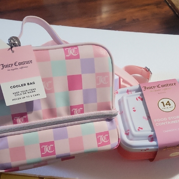 Juicy Couture Pink and White Food Storage Container Set - Picture 11 of 11